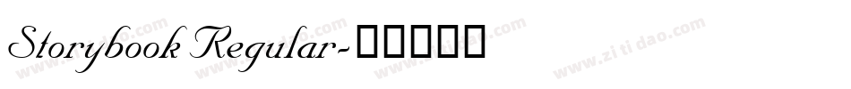 Storybook Regular字体转换